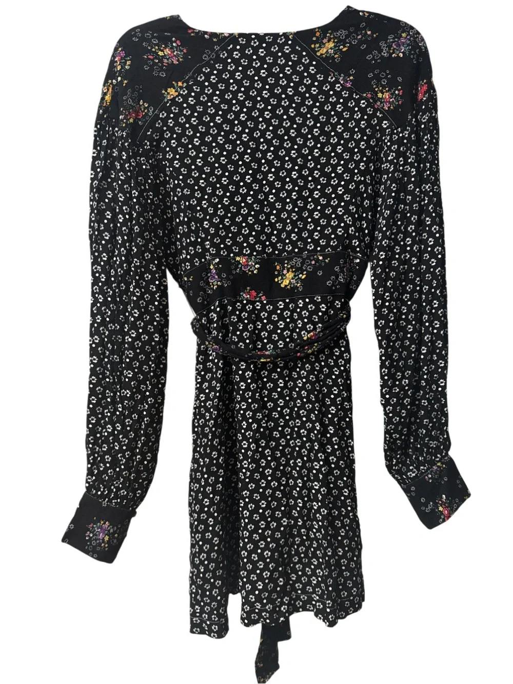 Free People Wonderland Print Dress With Mixed Patterns